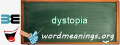 WordMeaning blackboard for dystopia